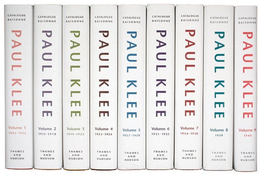 Item nr. 107300 PAUL KLEE Catalogue Raisonné: Volumes 1-9. Paul Klee Foundatio Berne. Museum of Fine Arts, Paul Klee Foundation.
