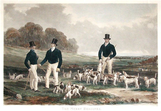 Item nr. 112191 Merry Beaglers. after Hall Harry.