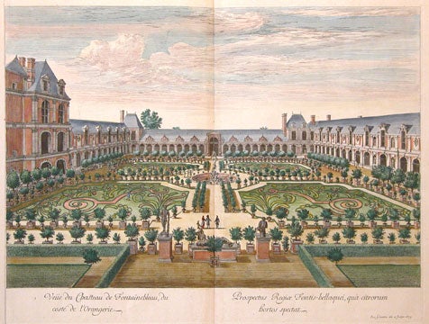 Item nr. 112274 Veüe du Chasteau de Fontainebleau, du costé de l'Orangerie. Israel Sylvestre.