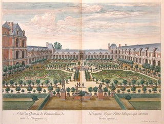 Veüe du Chasteau de Fontainebleau, du costé de l'Orangerie.