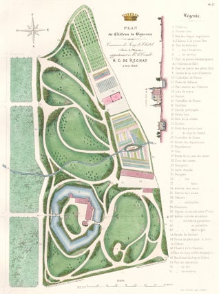 Pl. 17. Plan du Château de Vigneaux situé Comune de Touy-le-Châtel… Les parcs et jardins.