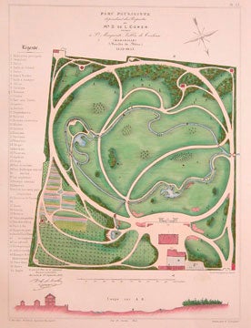 Item nr. 112278 Pl. 13. Parc Paysagiste dépendant des Proprietes de Mr. D. de L. Cohen... Les parcs et jardins. François Duvillers.