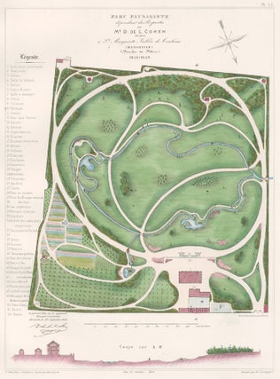 Pl. 13. Parc Paysagiste dépendant des Proprietes de Mr. D. de L. Cohen... Les parcs et jardins.