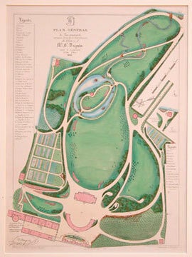 Item nr. 112279 Pl. 2. Plan Général du Parc paysagiste potager, fleuriste, et dependanees du...