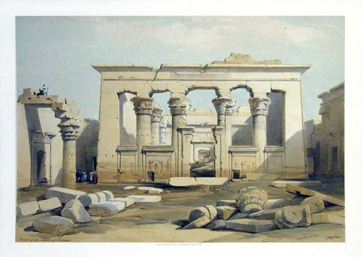 Item nr. 112325 Portico of the Temple of Kalabshi. Egypt and Nubia. David Roberts.