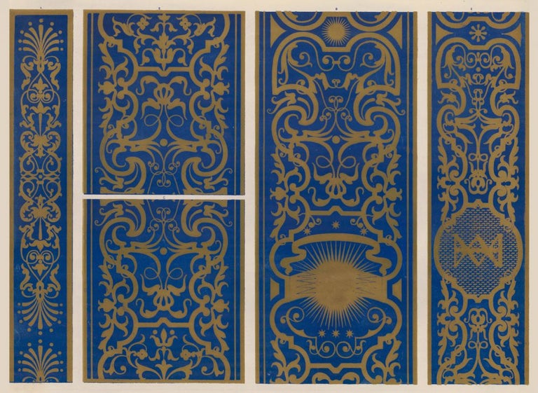Item nr. 112407 Portions of the Painted Pilasters in the Gabinetto d'Isabella. Specimens of Ornamental Art. Lewis Gruner, Gruner.
