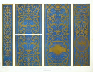 Portions of the Painted Pilasters in the Gabinetto d'Isabella. Specimens of Ornamental Art.