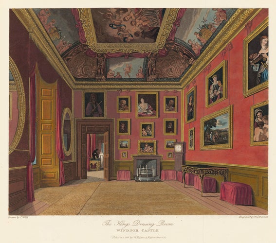 Item nr. 112430 The Kings Dressing Room Windsor Castle. The History of the Royal Residences. W. H. Pyne, Pyne.