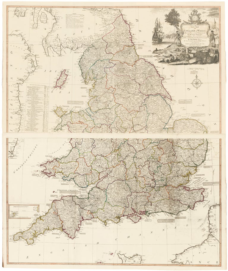 Item nr. 112764 7 & 8. England & Wales. A New Universal Atlas. Thomas Kitchin.