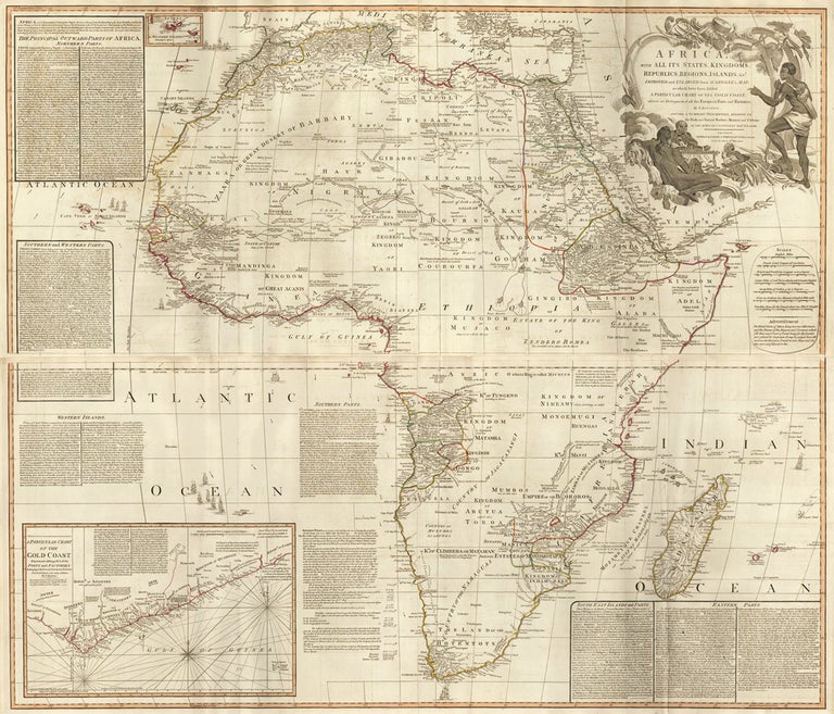 Item nr. 112888 57 & 58. Africa. A New Universal Atlas. Thomas Kitchin, S. Boulton.