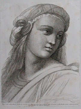 Item nr. 113308 Una delle nove Muse da Rafaello nel Monte Parnaso. Recueil de Tetes Choises...