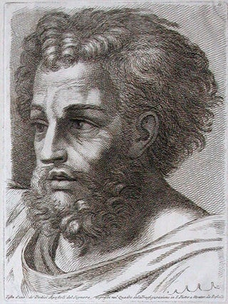 Testa d'uno de Dodici Apostoli..della Trasfigurazione S. Pietro. Recueil de Tetes Choises Personages.