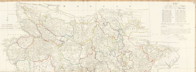 Item nr. 118680 50 & 51. Provinces of Bengal and Behar. A New World Atlas. Thomas Kitchin.