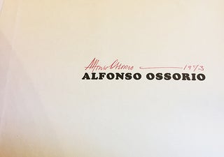 ALFONSO OSSORIO [SIGNED]