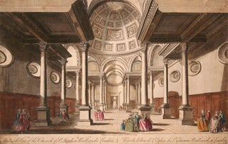 Item nr. 120847 An Inside View of the Church of St. Stephen Wallbrook, London. T. Bowles
