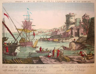Item nr. 120853 Premiere Vue de L'Isle Minorque, et d' une partie du Fort St. Philippe. after...