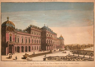 Vue Perspective du superbe Palais Royal de la Reine de' Hongrie...
