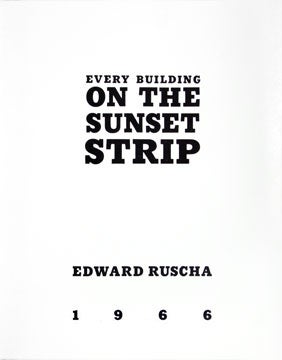 Item nr. 121374 Every Building on the Sunset Strip. EDWARD RUSCHA