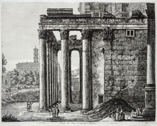 Item nr. 125096 Veduta del Tempio di Antonino. Luigi Rossini