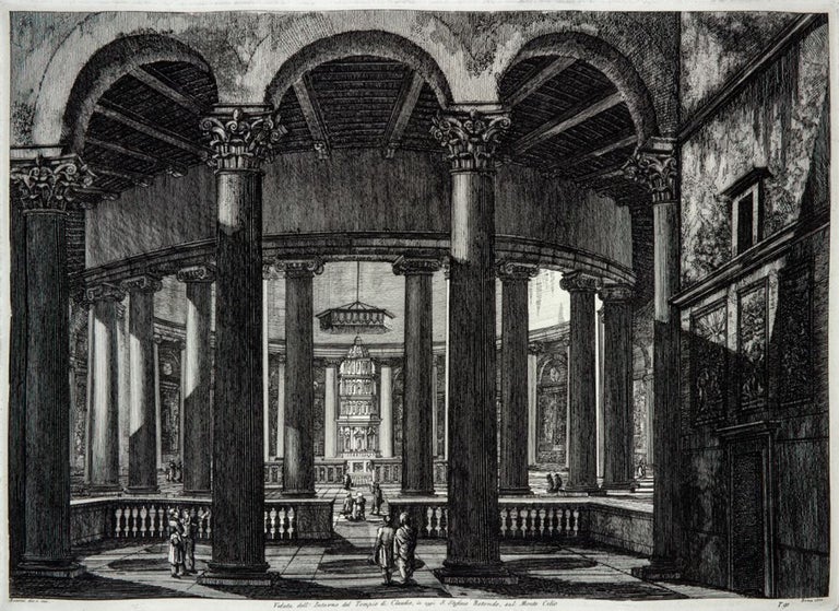 Item nr. 125105 Veduta dell' Interno del Tempio di Claudio. Luigi Rossini.