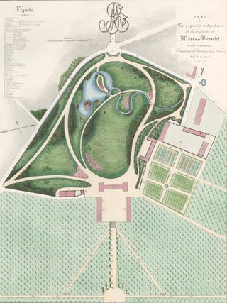 Item nr. 125968 Pl. 3. Plan du Parc pausagiste et dépendances de la propriete de Mr. Alphonse...