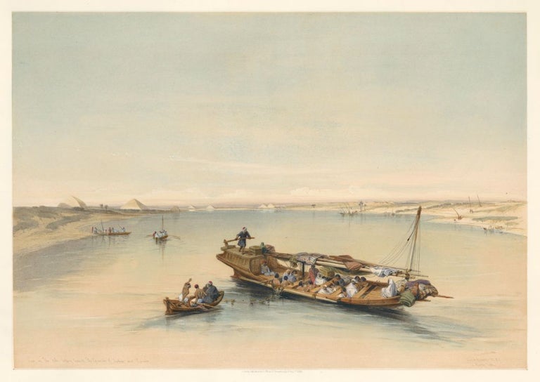 Item nr. 125995 Slave Boat on the Nile. Egypt & Nubia. David Roberts.