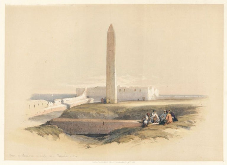 Item nr. 126178 Obelisk at Alexandria, Commonly Called Cleopatra's Needle. Egypt and Nubia. David Roberts.