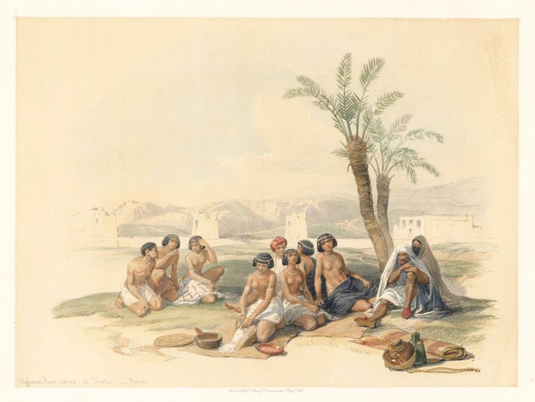 Item nr. 126185 Abyssinian Slaves at Korti. Egypt and Nubia. David Roberts.