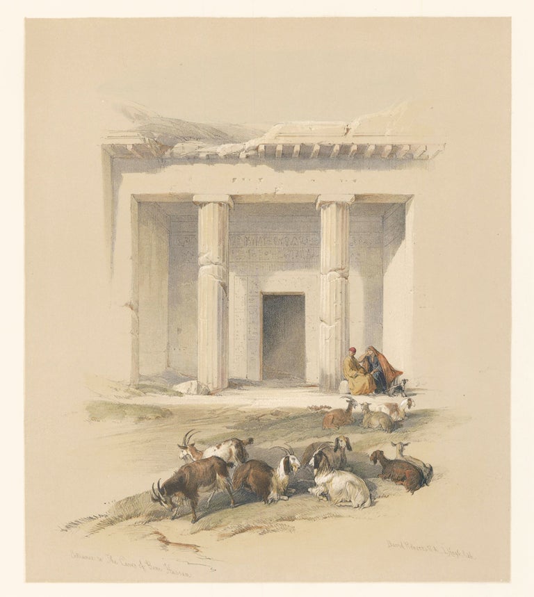 Item nr. 126193 Entrance to the Caves of Beni Hassan. Egypt and Nubia. David Roberts.