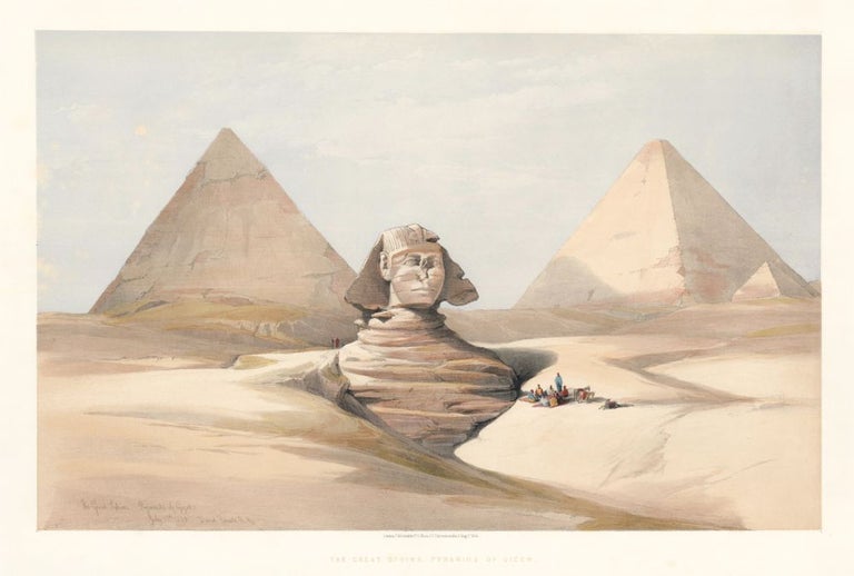 Item nr. 126205 The Great Sphinx. Pyramids at Gizeh. Egypt and Nubia. David Roberts.