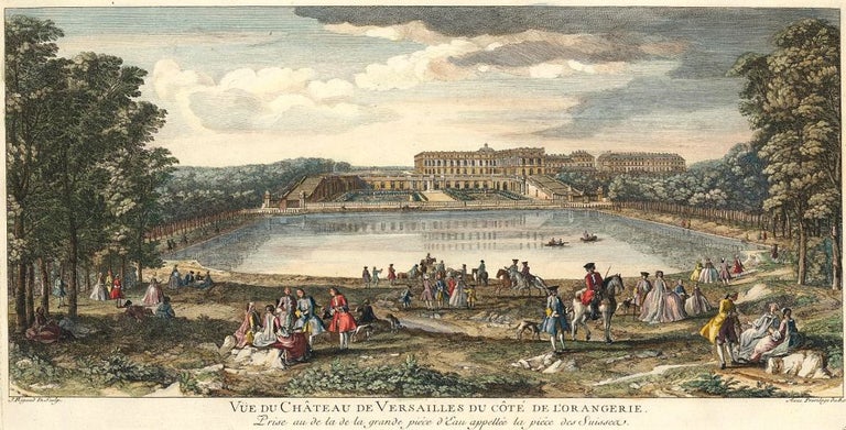 Item nr. 127074 Vue du Chateau de Versailles du Cote de L'Orangerie. Maisons royales de France. Jacques Rigaud.