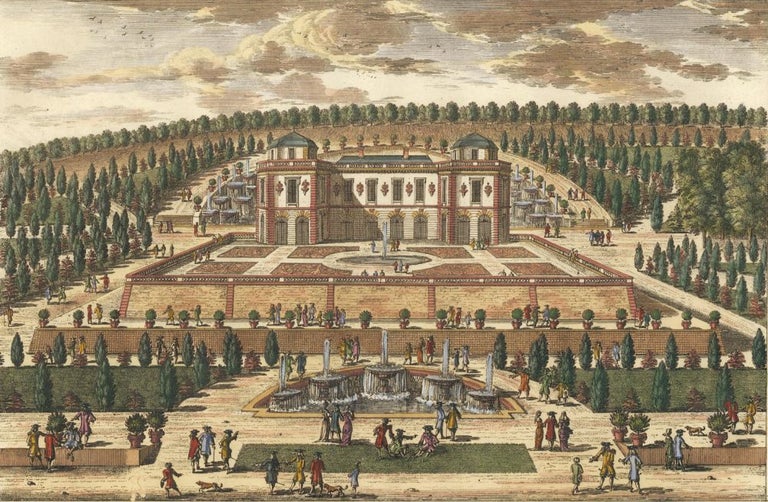 Item nr. 127149 Le Trianon ou Pavillon de St. Cloud. Vues des Belles Maisons de France. Gabreil Perelle, Nicholas, Adam Perelle.