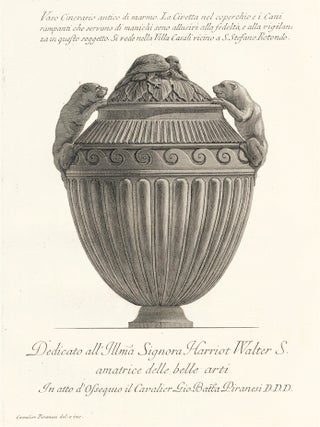Item nr. 127437 Dedicato all' Illma Signora Harriot Walter S. amatrice. Giovanni Battista Piranesi