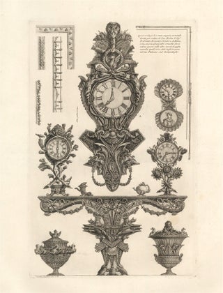 Item nr. 127438 Furniture including a clock designed for Senator Rezzonico. Giovanni Battista...