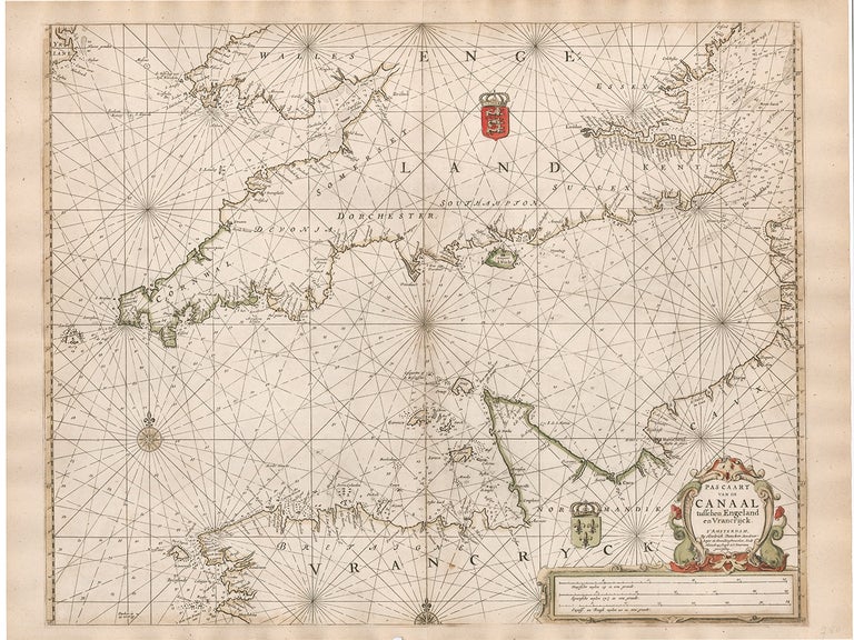 Item nr. 127478 Map of English Channel. Jan Jansson.