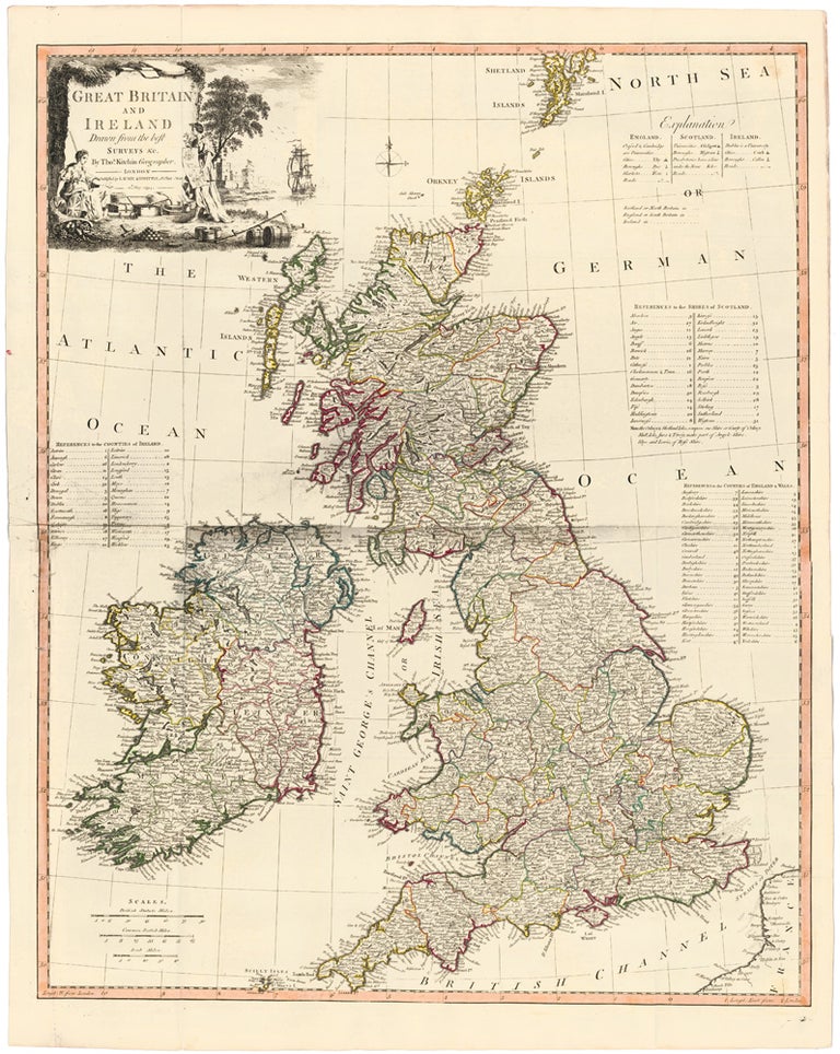 Item nr. 127508 6. Great Britain and Ireland. A New Universal Atlas. Thomas Kitchin.