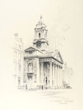 Item nr. 131150 Original drawings for Renaissance Architecture of England. Albert Thornton Bishop