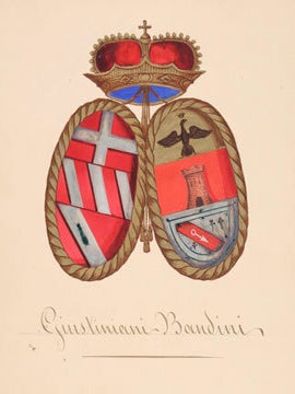 Item nr. 134641 Giustiniani-Bandini. Gli Stemmi Gentilizi della Nobilita Romana. Ludovico Tronti...
