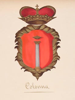 Colonna. Gli Stemmi Gentilizi della Nobilita Romana.