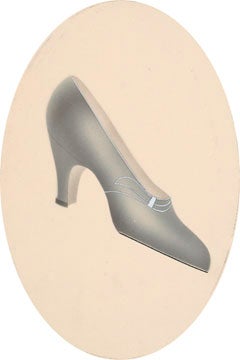 Item nr. 134951 Shoe design. French School