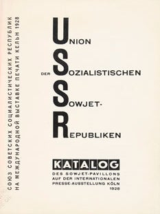 USSR. Katalog des Sowjet-Pavillons