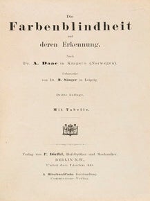 Die Farbenblindheit.