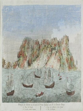 Montagne de Gibraltar vue de cote de l'Orient Dessinee par Mr. le Chev