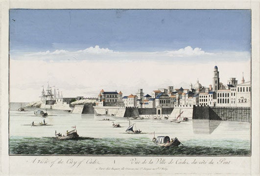 Item nr. 135796 A View of the City of Cadiz. French School.