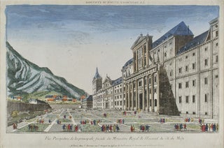 Vue Perspective de la principale facade du Monastere Royal...