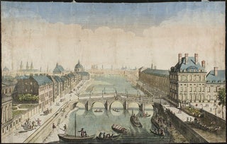 Item nr. 135799 [Perspective view of Paris along the Seine]. European School