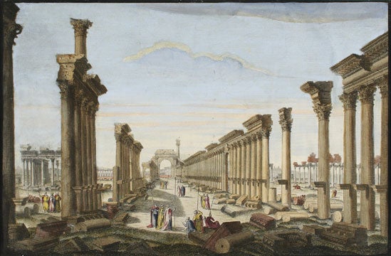 Item nr. 135815 [Le Rouine del grande Tempio du Palmira, della parte d'Occidente]. European School.