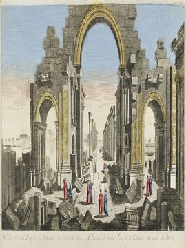 Of the Great Temple in Palmira in front the Nord.