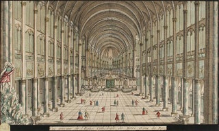 Vue interieur de l'Eglise Cathedrale de Notre Dame de Paris.