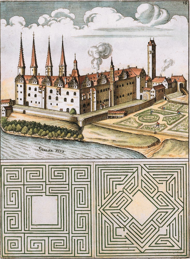 Item nr. 137966 Pl. 16. Castellum Merseburgense in Misnia. Architectura Curiosa Nova. Georg Andreas Boeckler, Georg Andreas Böckler.